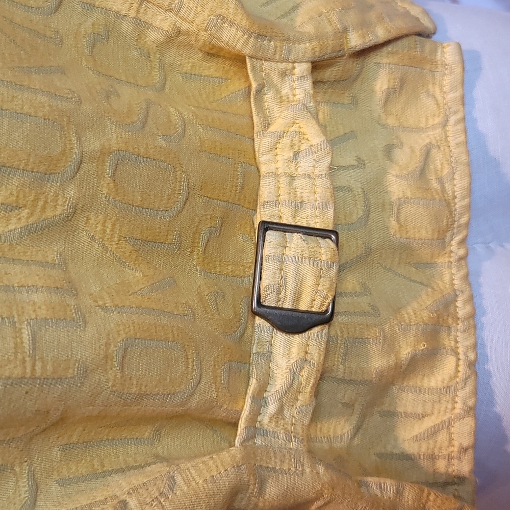 Men's Moschino jeans logo vest in mustard yellow/gold size 38 - Picture 7 of 10